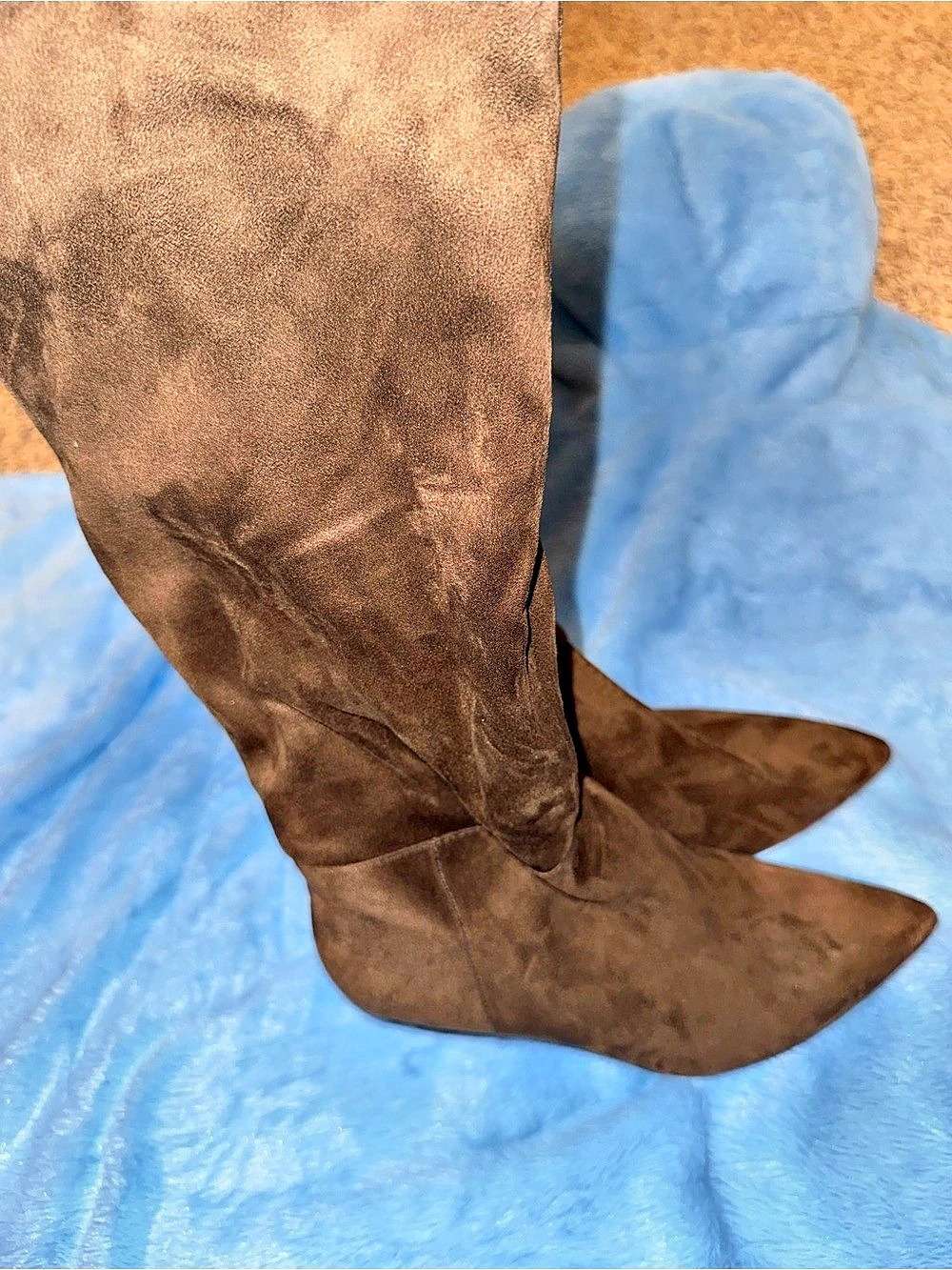 Women's Brown Pointed Toe Boots US 8
